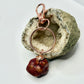 Rose Gold Agate Keychain