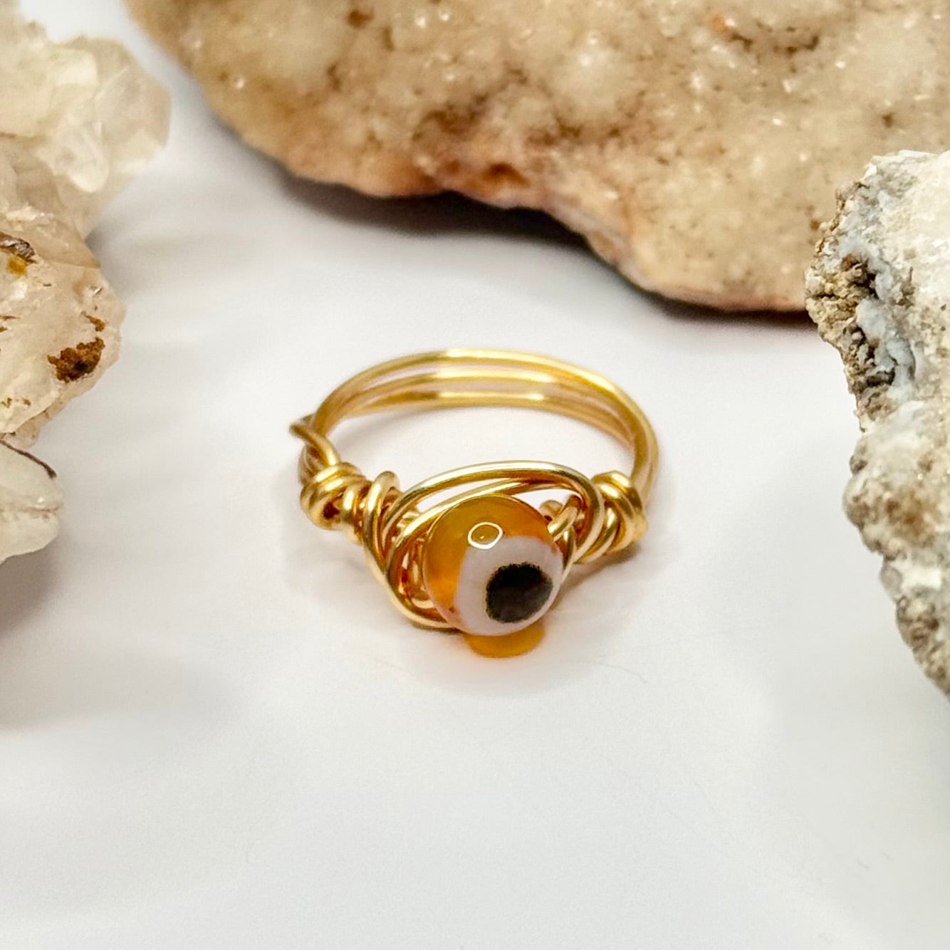 Gold Carnelian Ring