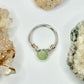 Silver Prehnite Ring