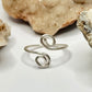 Silver Bypass Wrap Ring
