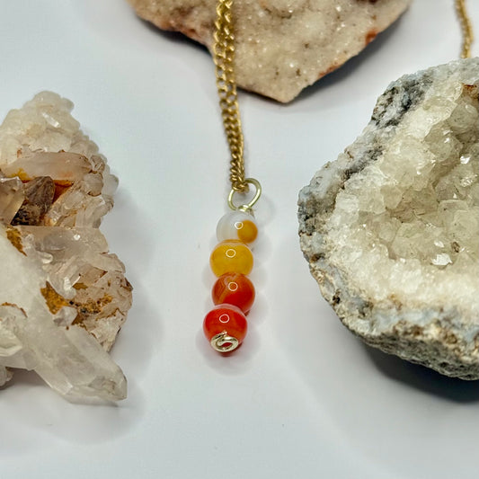 Gold Carnelian Necklace