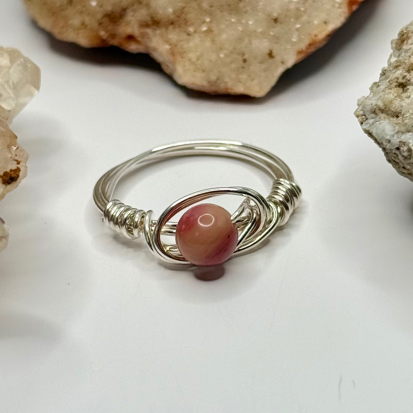 Sterling Silver Rhodonite Ring