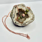Rose Gold Unakite and Red Vein Jasper Necklace