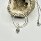 Silver Crazy Lace Agate Wave Necklace