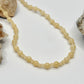 Yellow Carnelian and Calcite Beaded Necklace