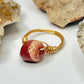 Gold Red Jasper Ring