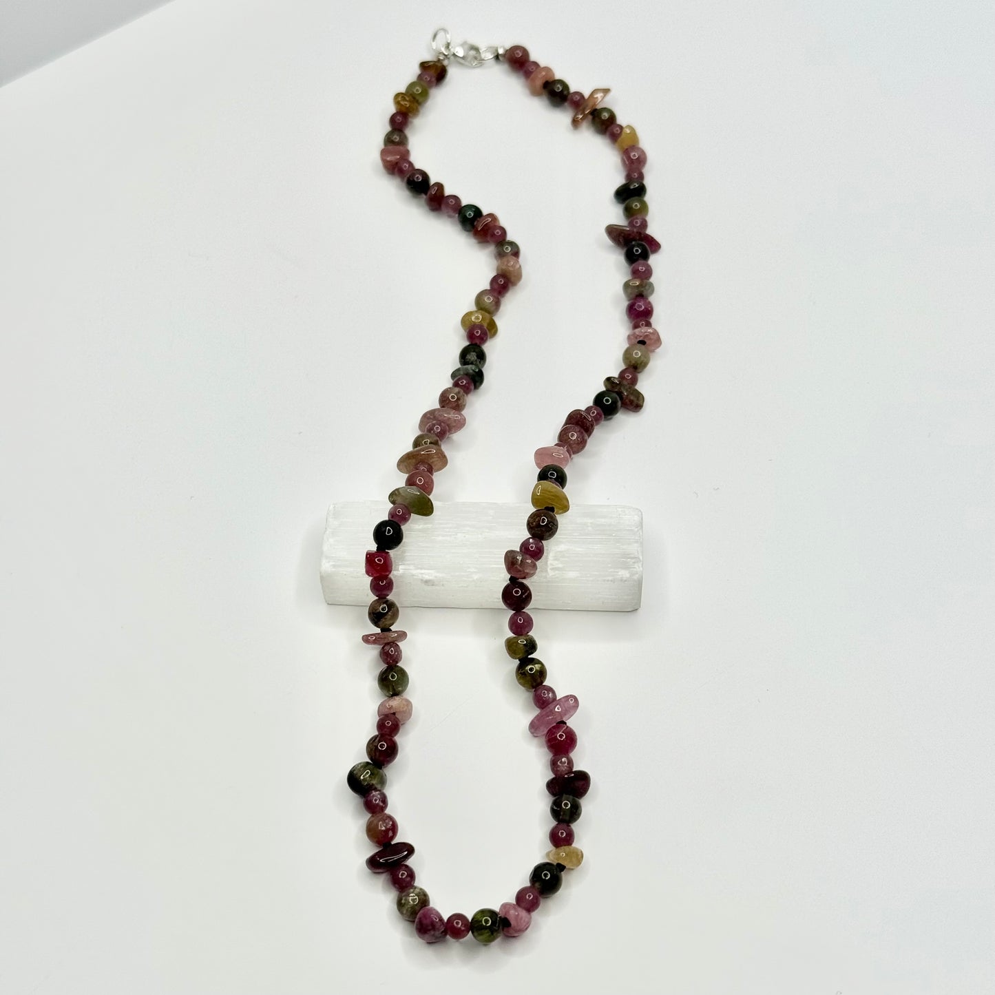Ruby Zoisite Beaded Necklace