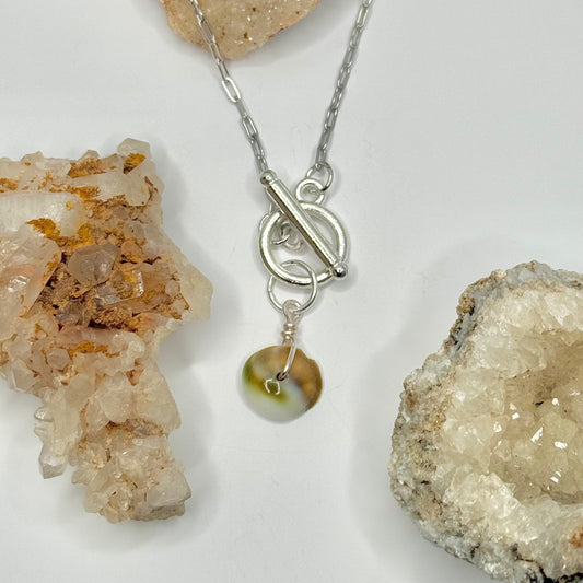 Silver Shell Toggle Necklace