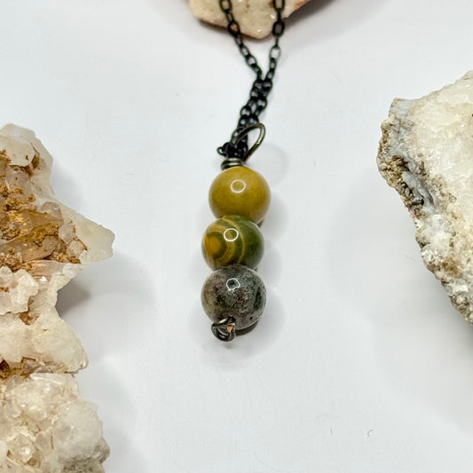Charcoal Jasper Necklace