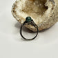 Charcoal Moss Agate Ring