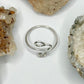 Silver Coil Bypass Ring