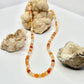Gold Carnelian Beaded Necklace