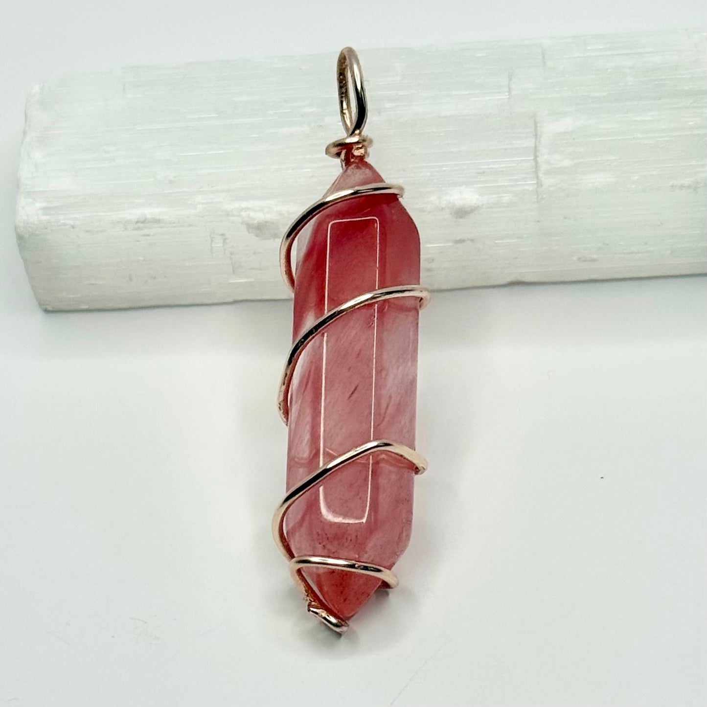 Rose Quartz Agate Necklace
