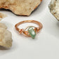 Rose Gold Green Aventurine Ring