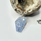 Silver Blue Lace Agate Necklace