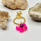 Gold Pink Butterfly Keychain