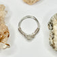 Silver Moonstone Ring