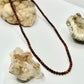 Gold Red Tigers Eye Beaded Necklace