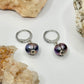Silver Abalone Pearl Earrings