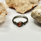 Charcoal Red Beaded Ring