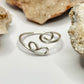 Silver Coiled Bypass Ring