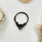 Charcoal Dendritic Agate Ring