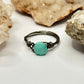 Charcoal Turquoise Color Beaded Ring