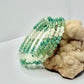 Green Dyed Quartz Wrap Bracelet
