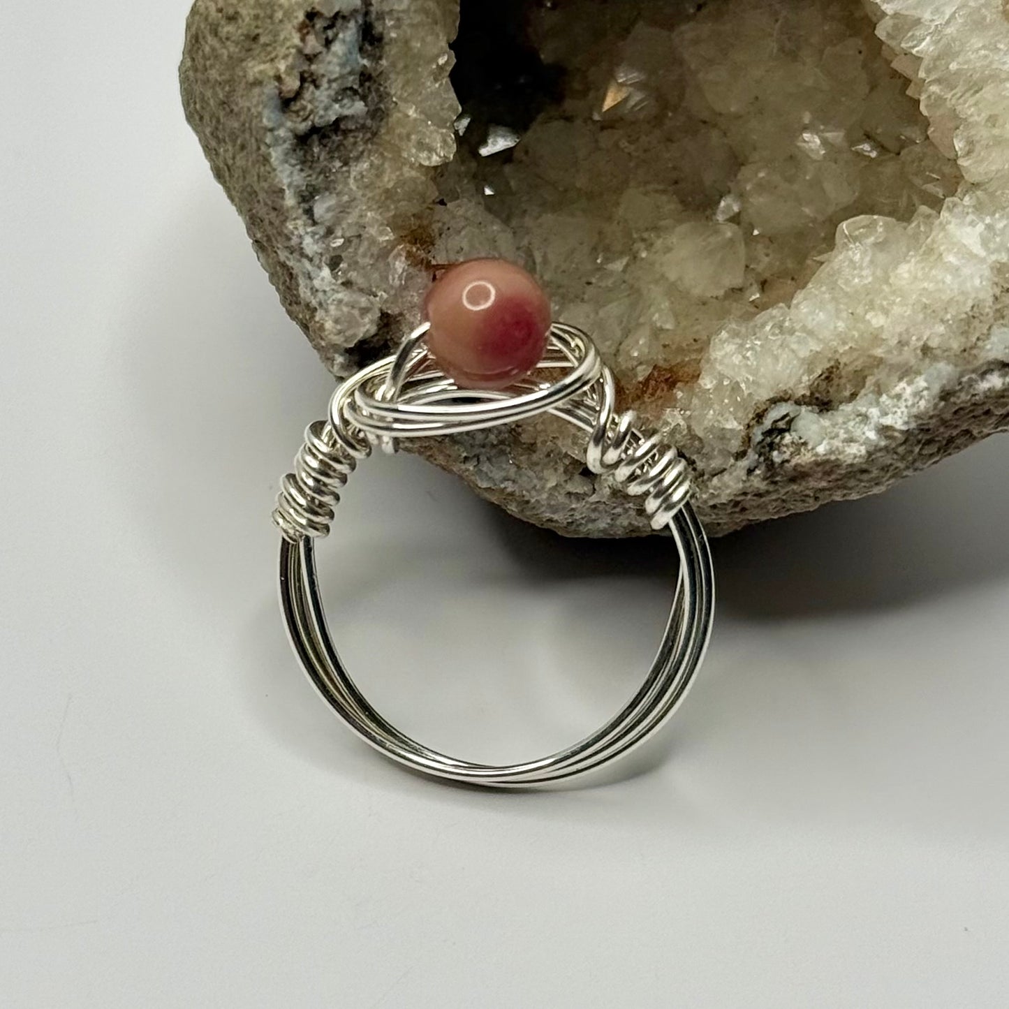 Sterling Silver Rhodonite Ring