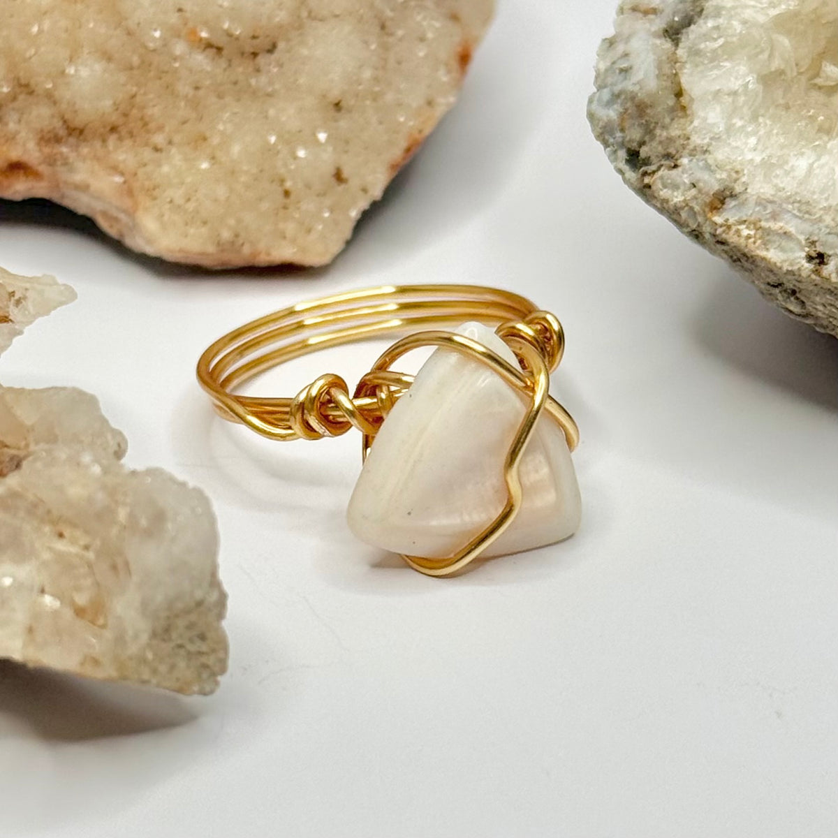 Gold Shell Ring