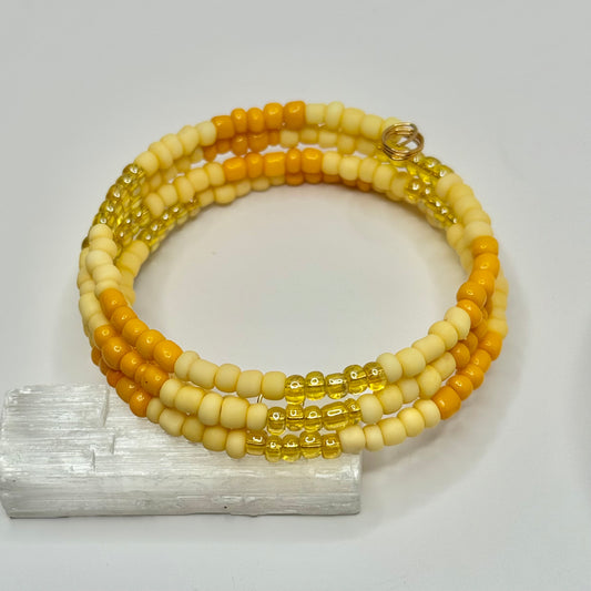Gold Yellow Wrap Bracelet