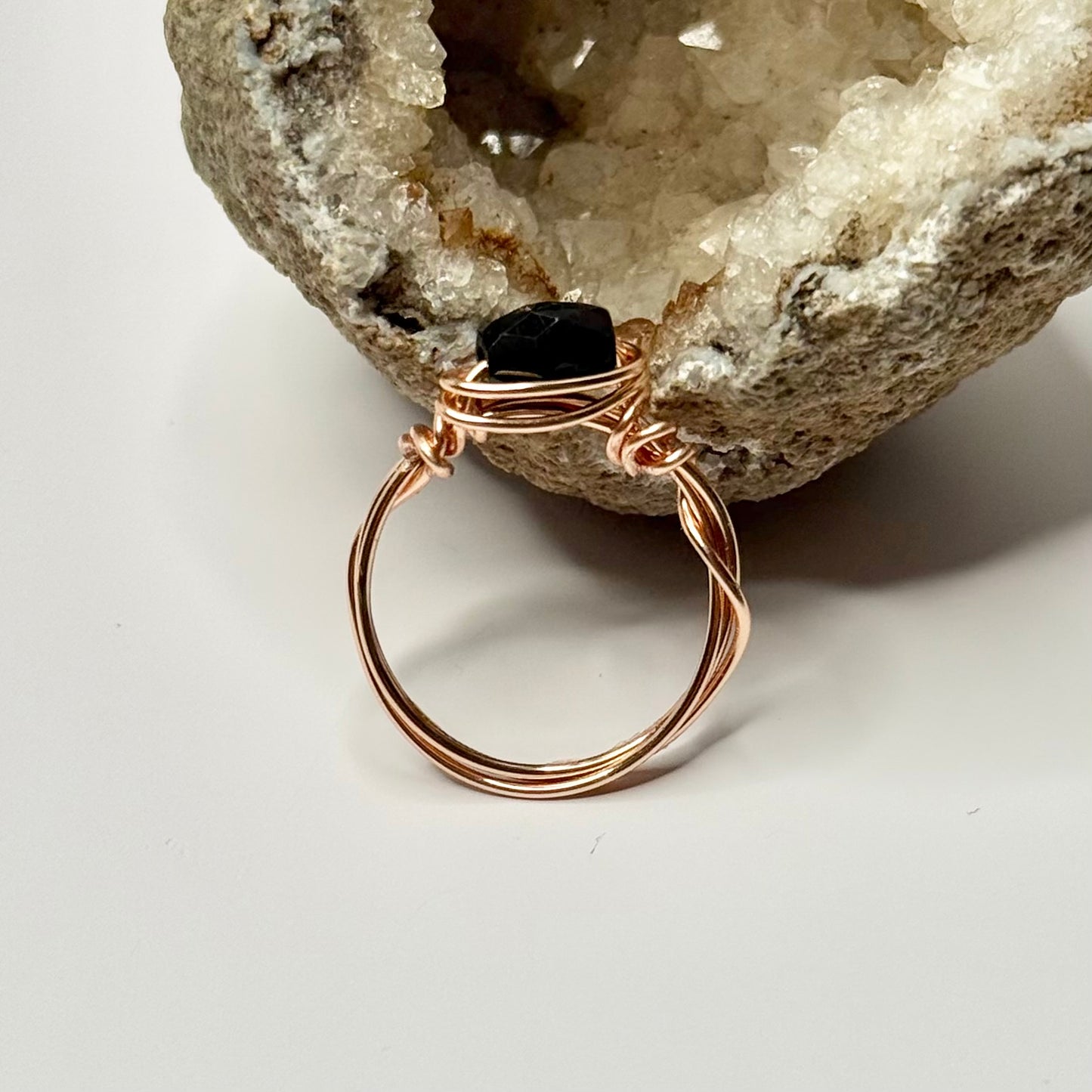 Rose Gold Onyx Ring