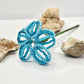 Blue Beaded Flower Stake
