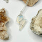 Silver Opalite Lightning Necklace