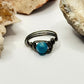 Charcoal Blue Apatite Ring