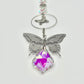 Silver Butterfly in a Bubble Suncatcher