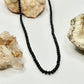 Silver Blue Goldstone Beaded Necklace