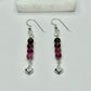 Sterling Silver Ruby Zoisite Heart Earrings