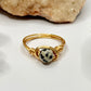 Gold Dalmatian Jasper Ring