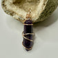 Rose Gold Amethyst Pendant