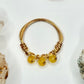 Gold Plated Yellow Jade Ring