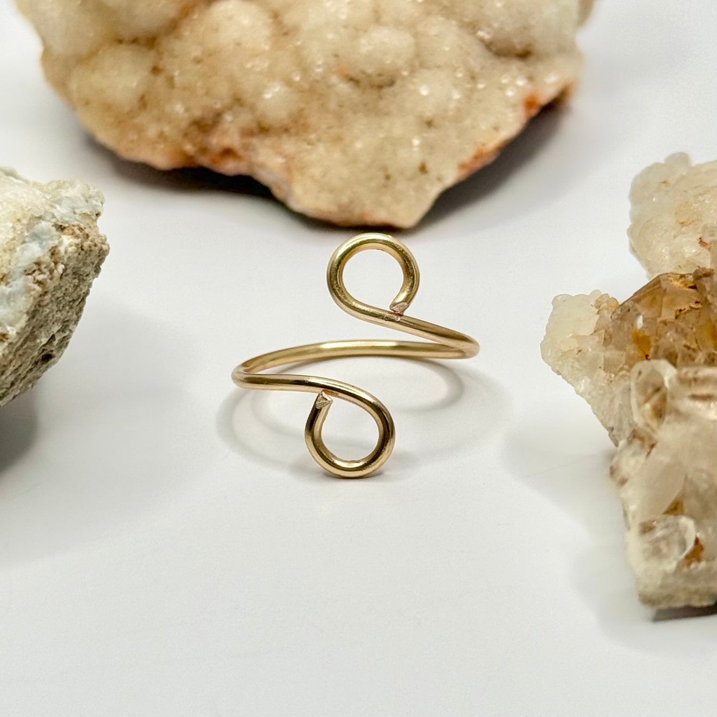 Gold Bypass Ring