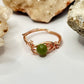 Rose Gold Jade Ring