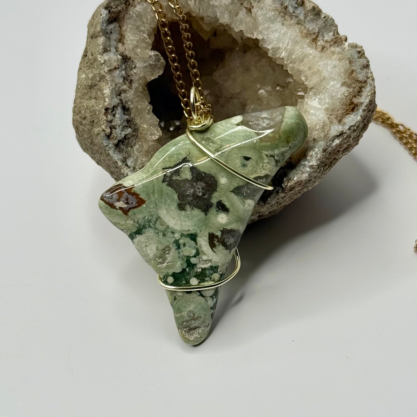Gold Variscite Necklace