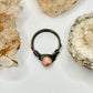 Charcoal Red Vein Jasper Ring