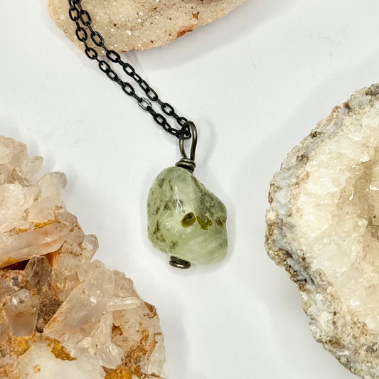 Black Moss Agate Necklace