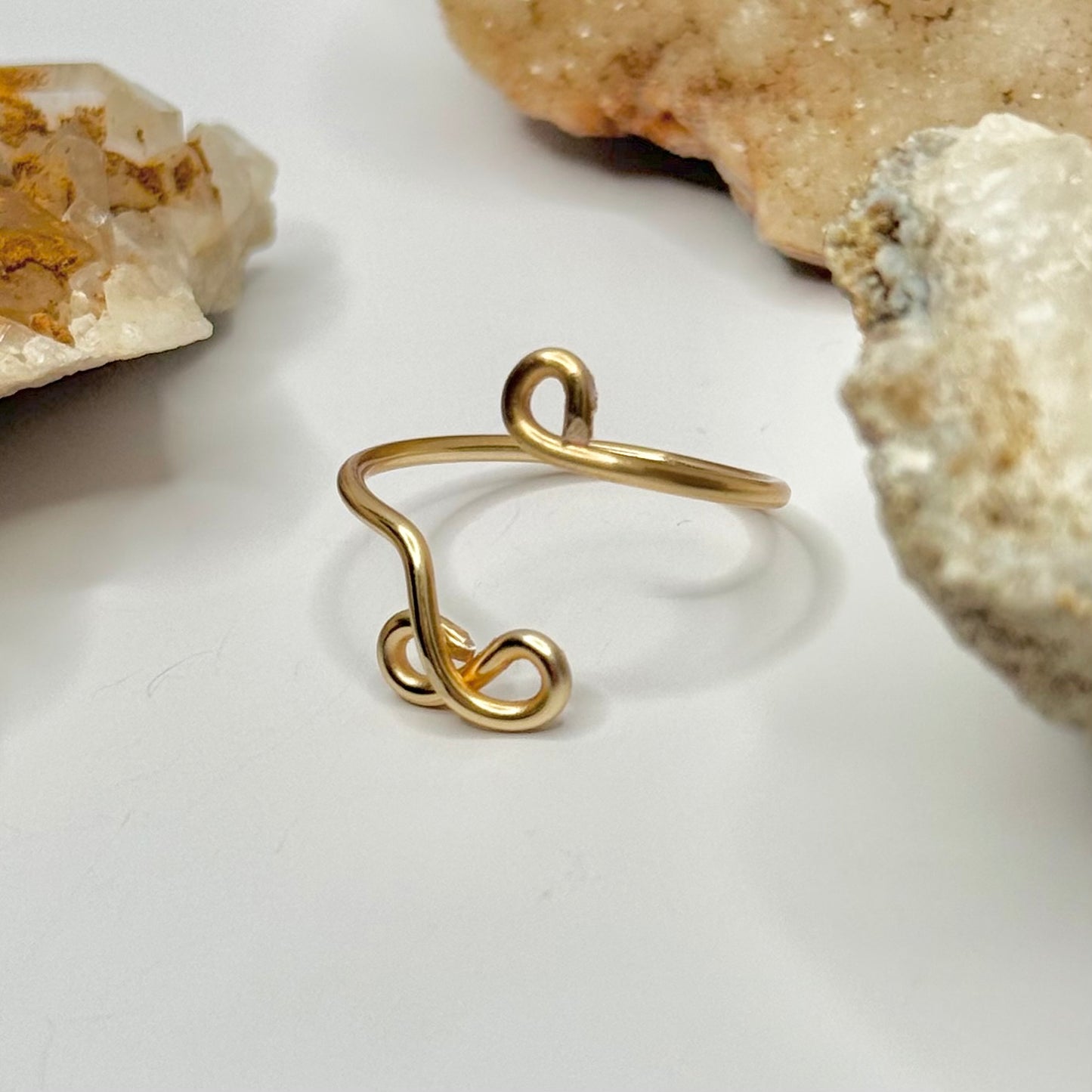 Gold Bypass Ring