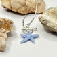 Silver Starfish Charm Toggle Necklace