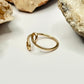Gold Bypass Ring