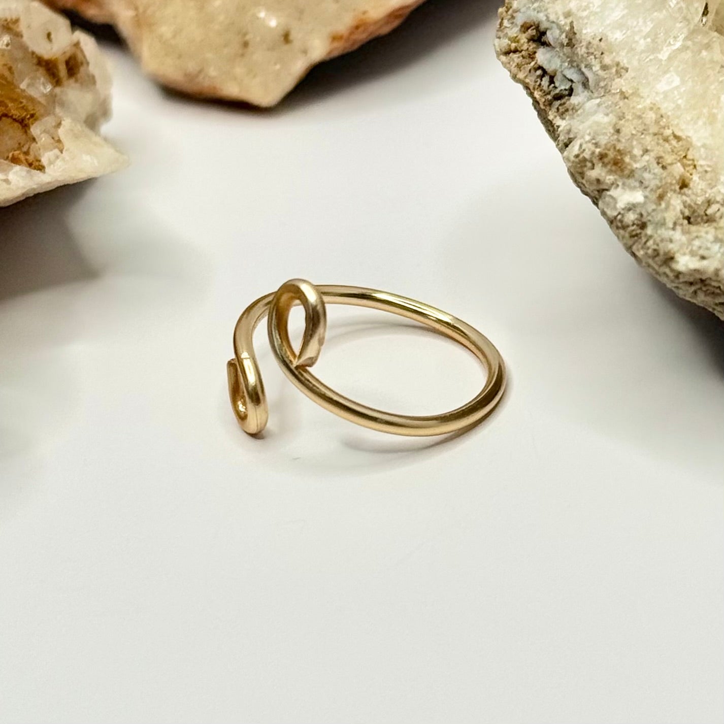 Gold Bypass Ring